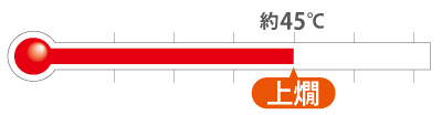 上燗(45℃前後)